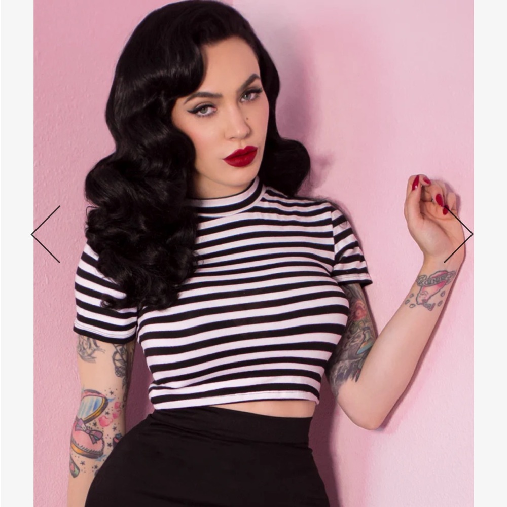 Vixen by Micheline Pitt Bad Girl Crop Top SMALL